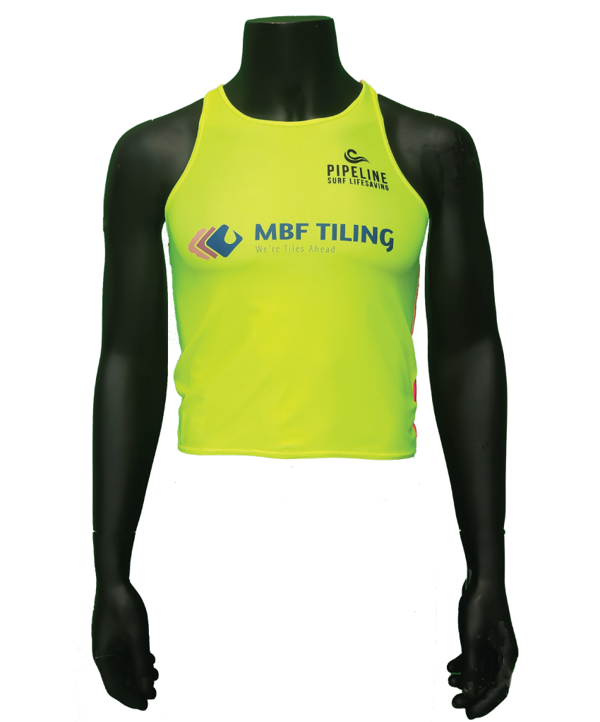 Custom hi-viz surf lifesaving vest